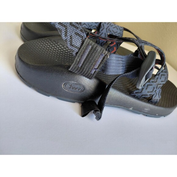 CHACO- Men\'s 12  Grey & Black RIVER WATER Shoes Hiking Sports Sandals  Toe Loop main image 9